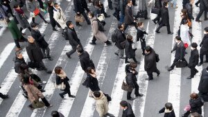 Viele Menschen auf der Straße